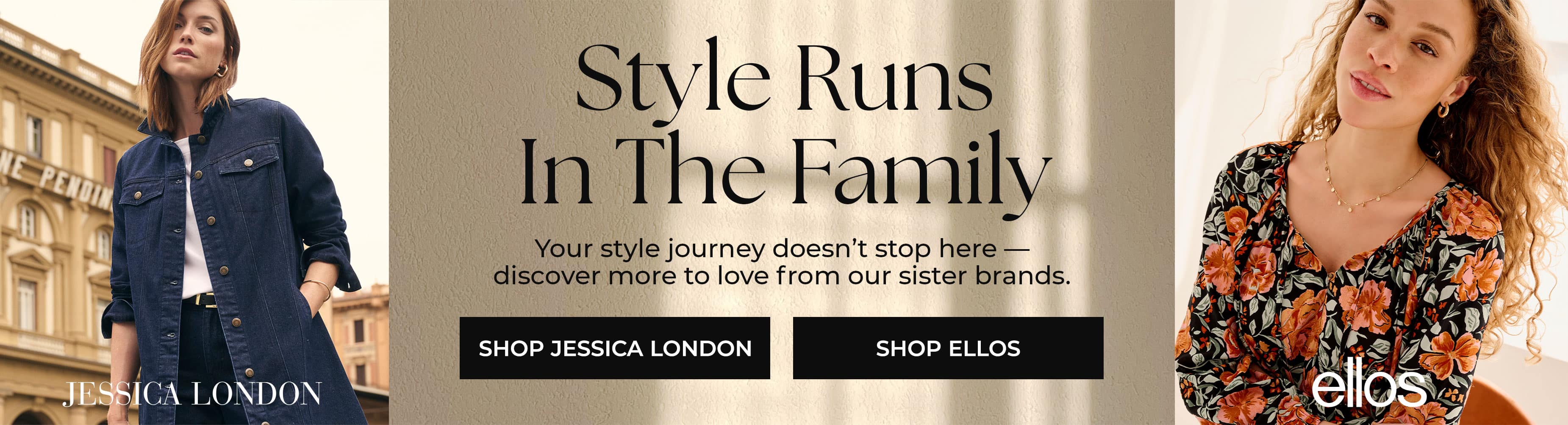Style Runs In The Family — Jessica London and Ellos