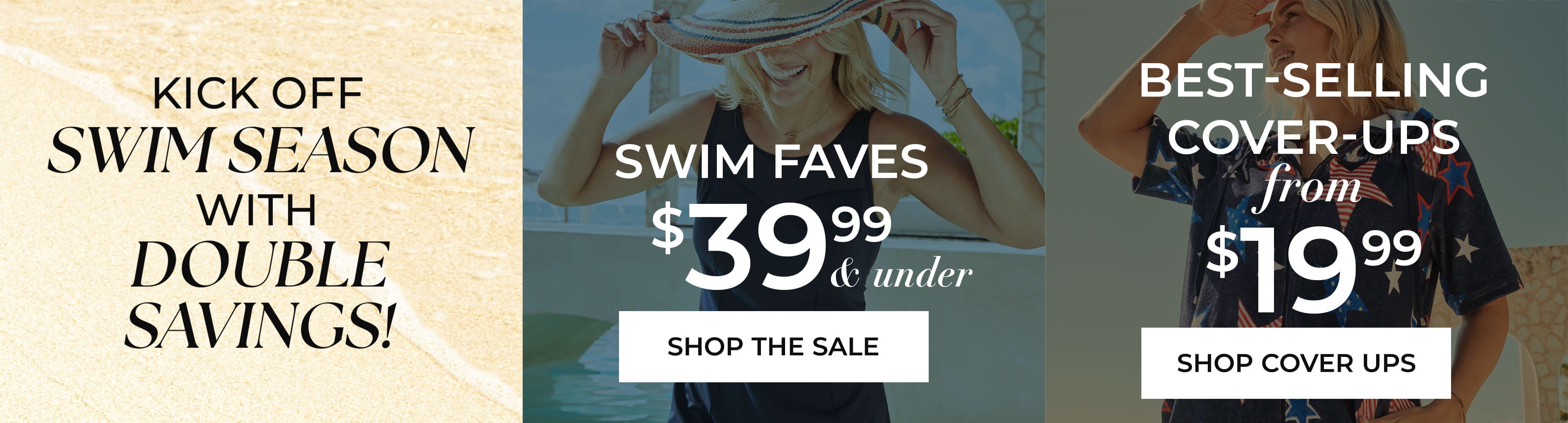 Kick Off Swim Season with Double Savings — Swim Faves $39.99 & Under