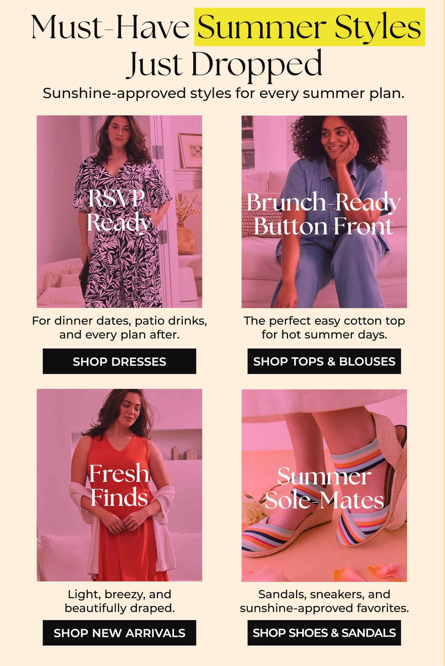 Must-Have Summer Styles Just Dropped — Sunshine-approved styles for every summer plan