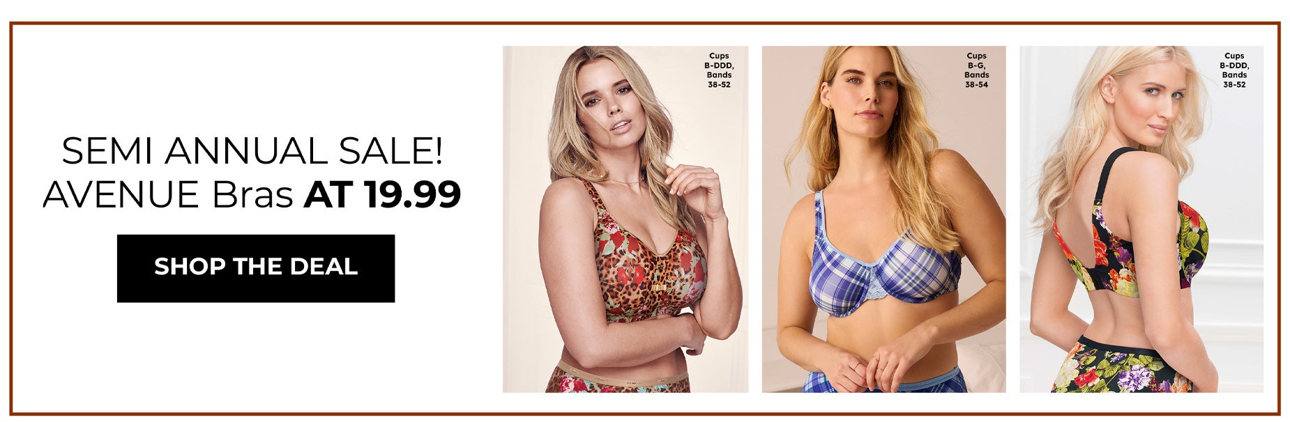 SHOP AVENUE BRAS AT $19.99