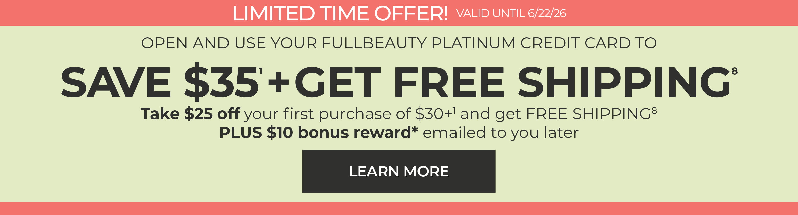 Limited Time Offer! Save $35 + Get Free Shipping — Valid until 6/22/26