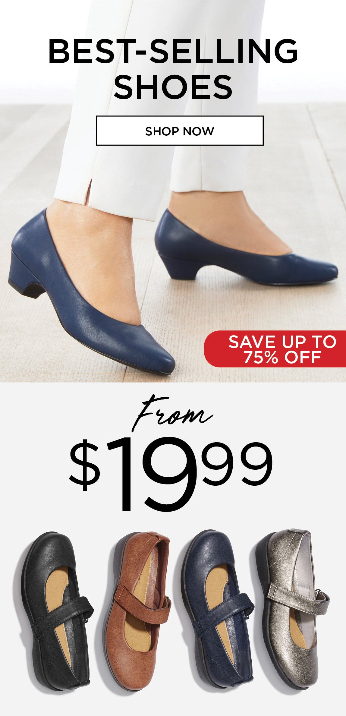 best-selling shoes $49.99 shop now