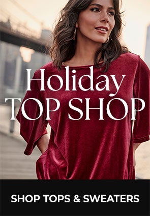 SHOP TOPS AND SWEATERS
