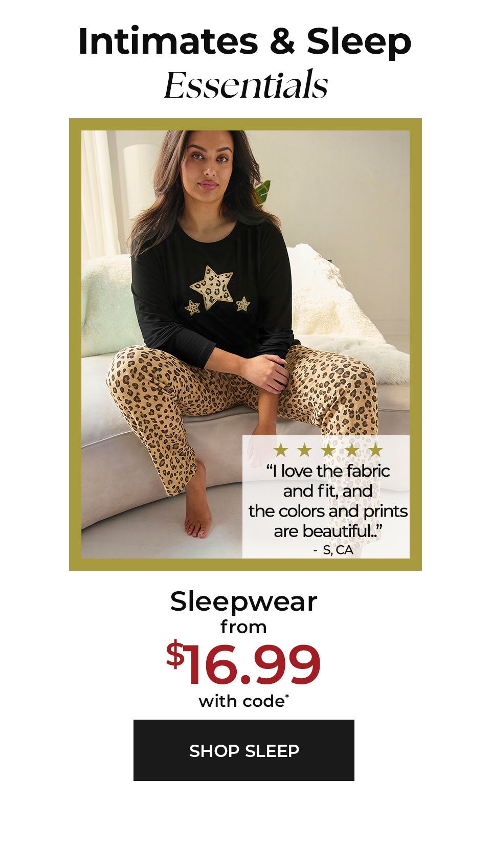 Sleepwear From $16.99 — Shop Sleep