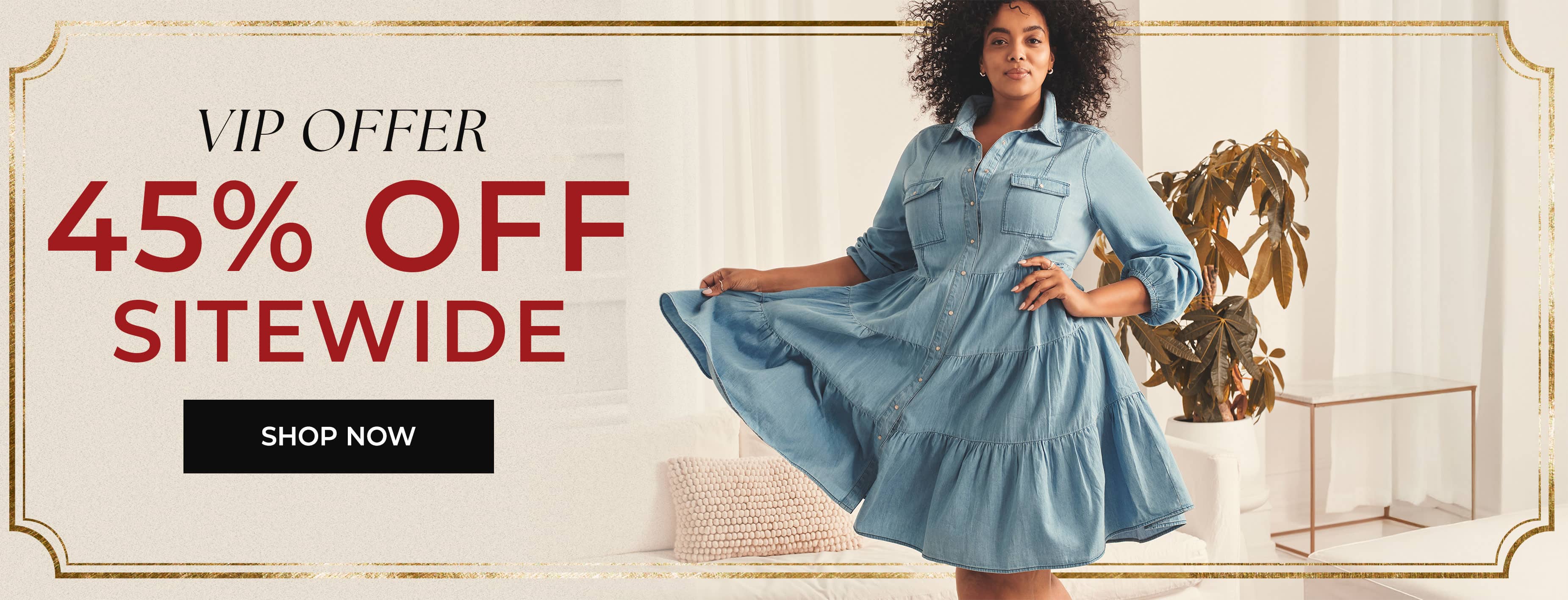 VIP Offer — 45% Off Sitewide