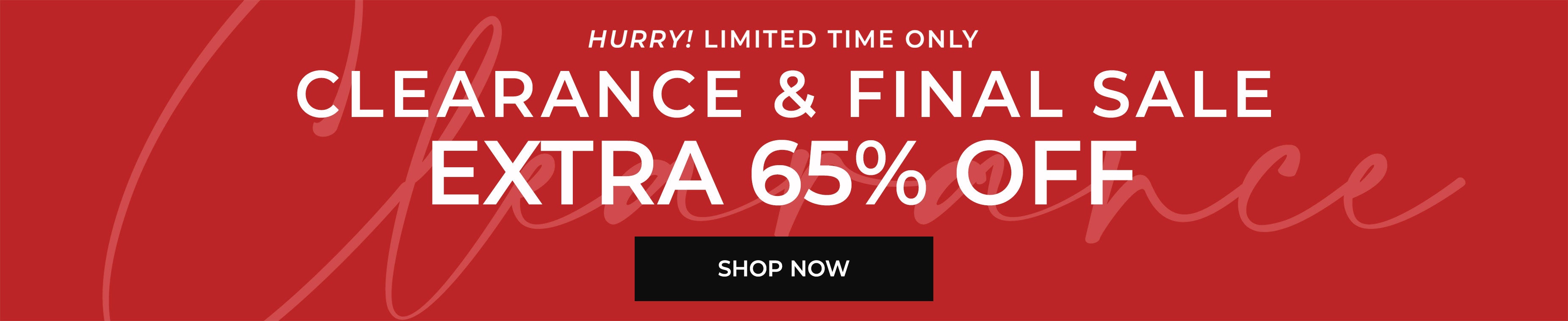 Clearance and Final Sale