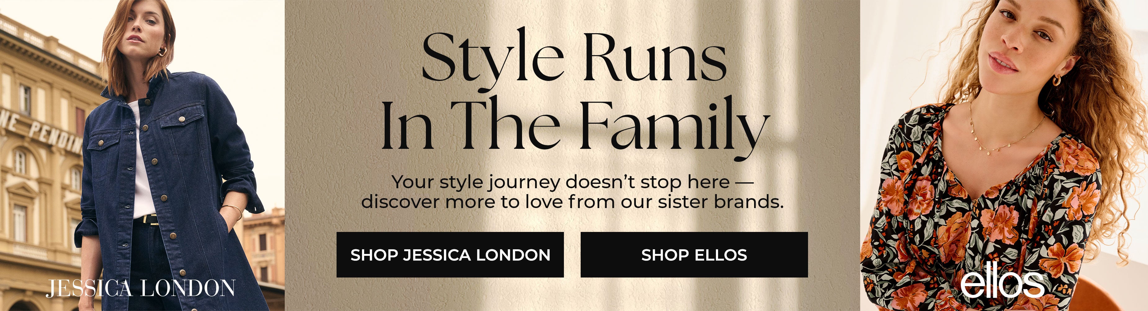 Style Runs In The Family — Jessica London and Ellos