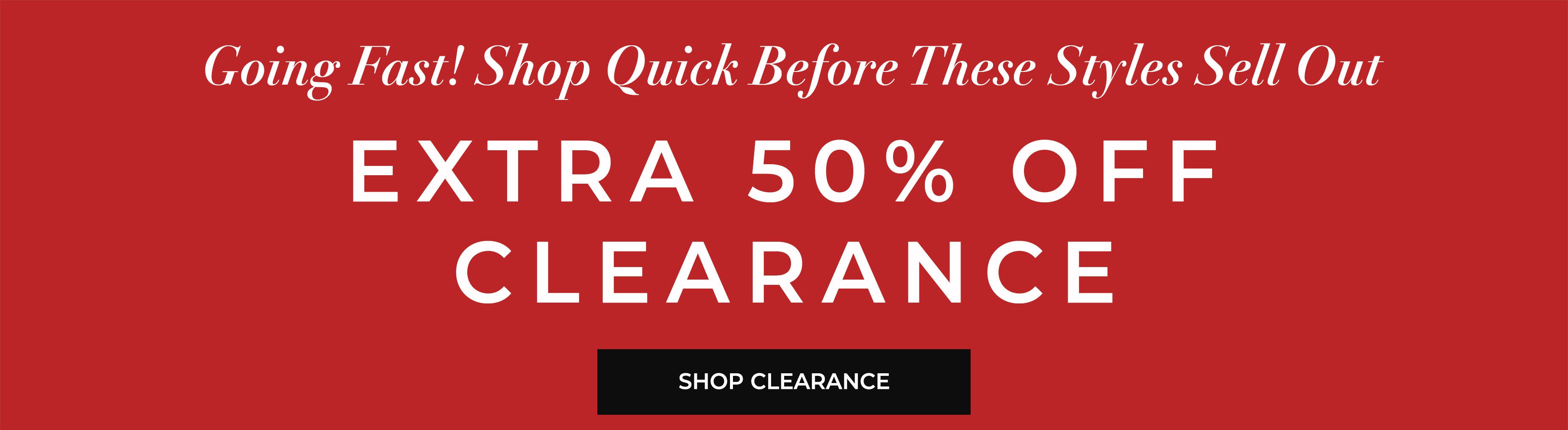 Extra 50% Off Clearance — From $6.98