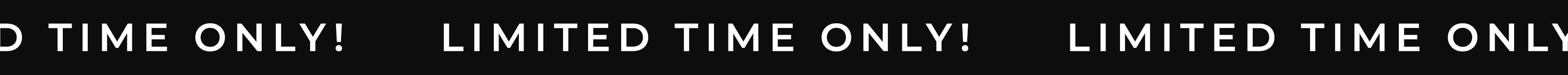 Limited Time only